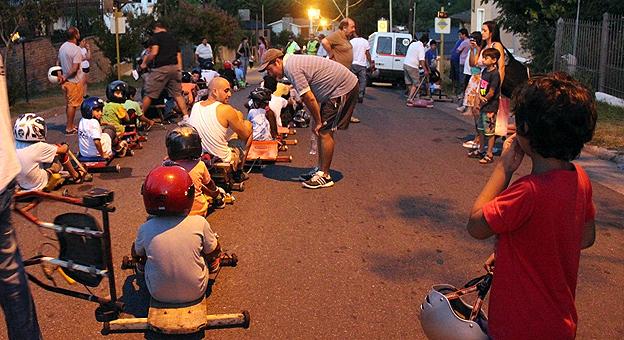 Prácticas de Karting sobre rulemanes