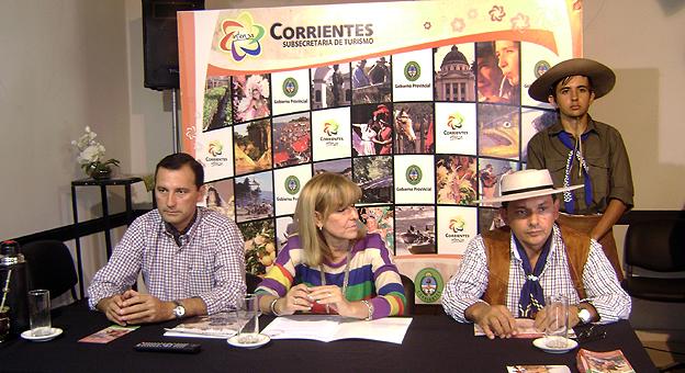 Susecretaria Inés Presman en la conferencia de prensa