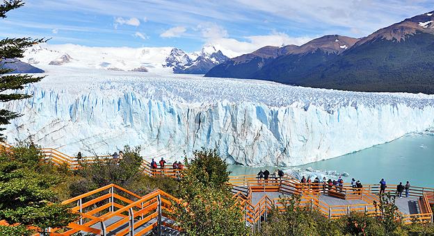 Vista del glaciar Perito Moreno desde la pasarela