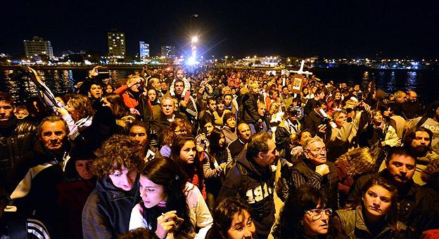 Vía Crucis Submarino en Puerto Madryn