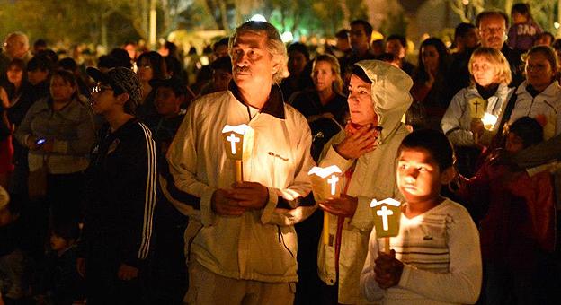 Vía Crucis Submarino en Puerto Madryn