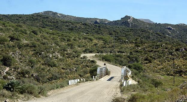 Vista de la ruta 28 camino a los túneles